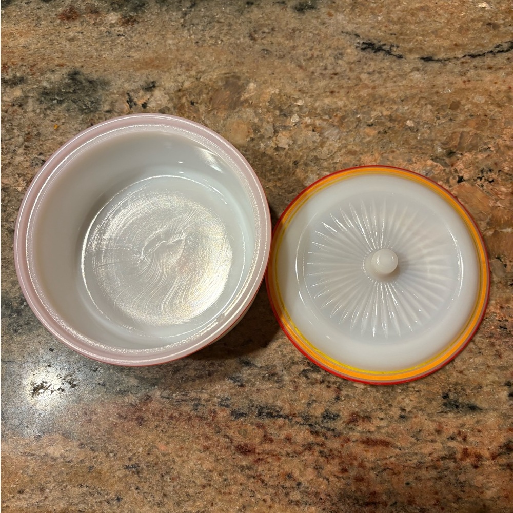Vintage Hazel-Atlas Platonite Refrigerator Grease Drippings Utility Jar with Lid - Picture 4 of 8